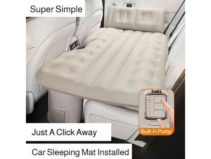 Lit gonflable électrique pour dos de voiture, coussin d'air épais gonflable à une touche, matelas de couchage Portable adapté aux voyages