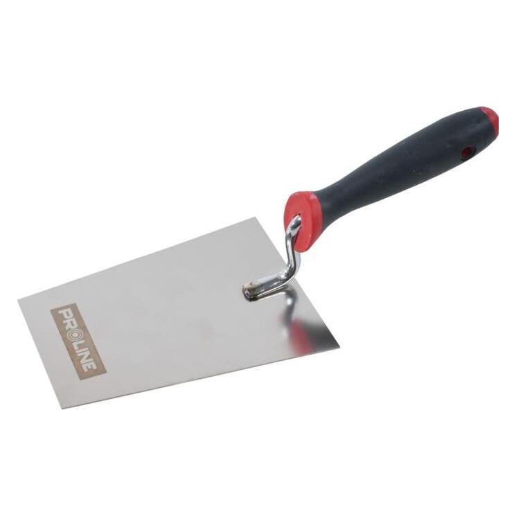 Pro-Line Trapezförmige Edelstahlkelle 140*90*60mm Griff Doppelprolin (9 cm) (61575)