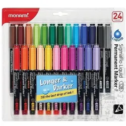 Monami, Marker, SigmaFlo 24-Farben-Permanentmarker