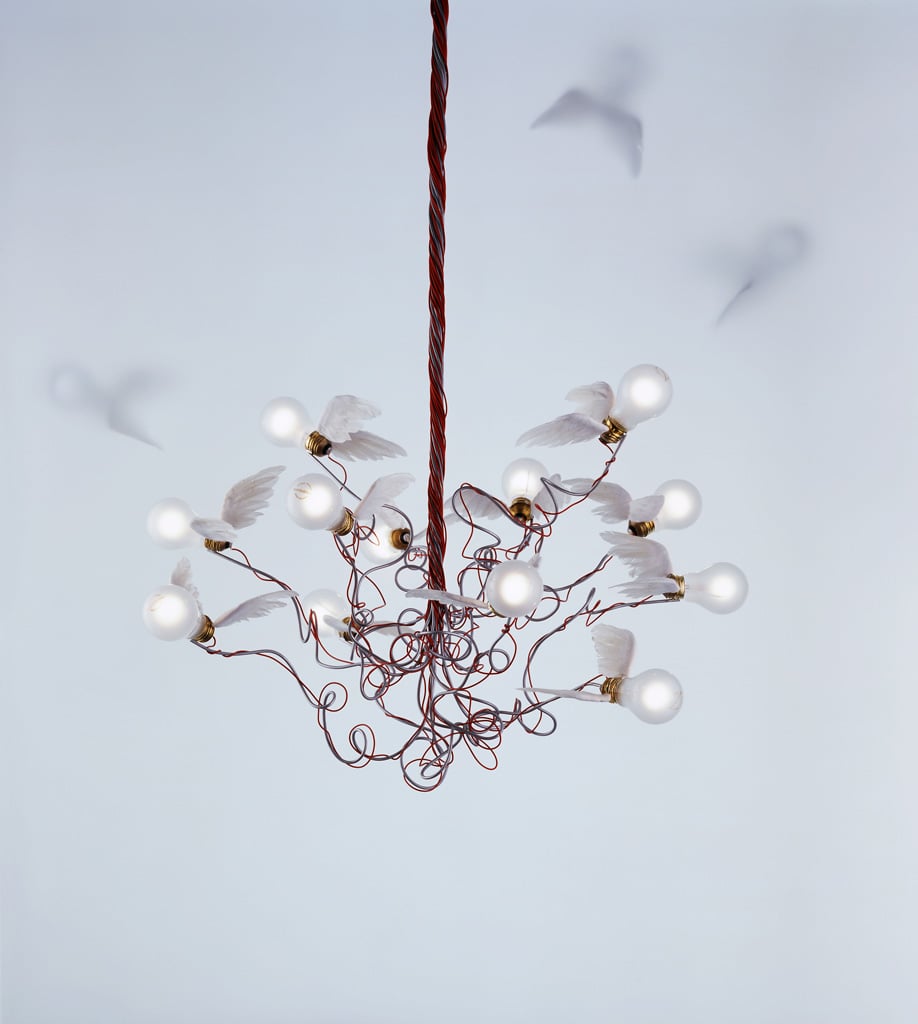 Ingo Maurer Birdie LED Pendelleuchte (Kabel rot) Kabel rot 1066500
