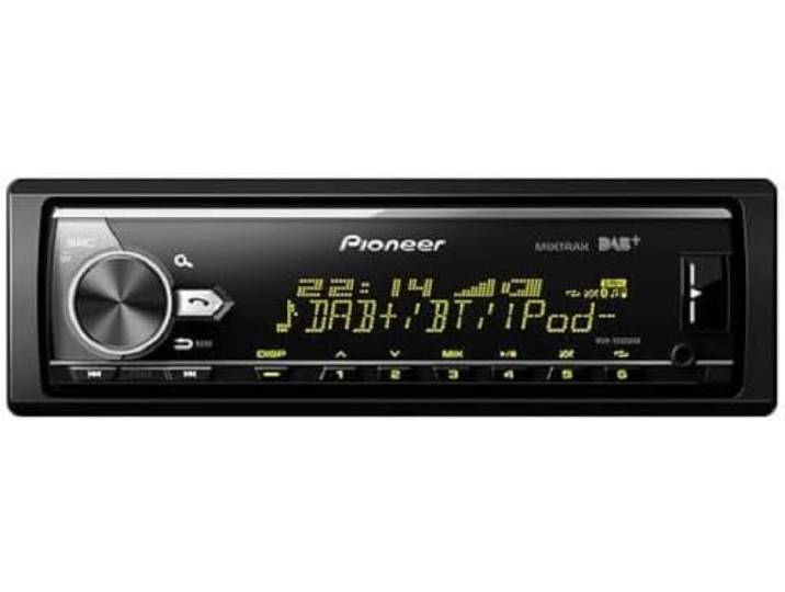 Pioneer MVH-X580DABAN incl. DAB-antenne, 1DIN autoradio met DAB+, RGB, Duitse menunavigatie, Bluetooth, USB, AUX-ingang, iPod/iPhone directe bediening, handsfree, Smart Sync