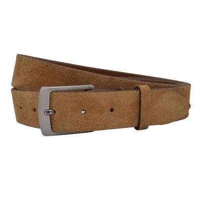 Ledergürtel ANNAMATONI "AnnaMatoni Herren Ledergürtel Zeitloses Design Gürtel 3,5cm", Herren, Gr. TW80 - 95cm Gesamtlänge, cognac 640, 100% Leder, Gürtel Ledergürtel