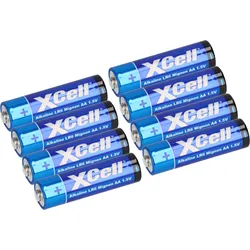 8x XCell 2x 4er Folie AA LR6 Mignon Super Alkaline Batterie