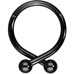Chirurgenstahl Segmentring Clicker 2 KUGELN