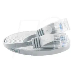 SLIM U6 025 WS - Cat.6 SLIM-Patchkabel, U/UTP, 0,25 m, weiß
