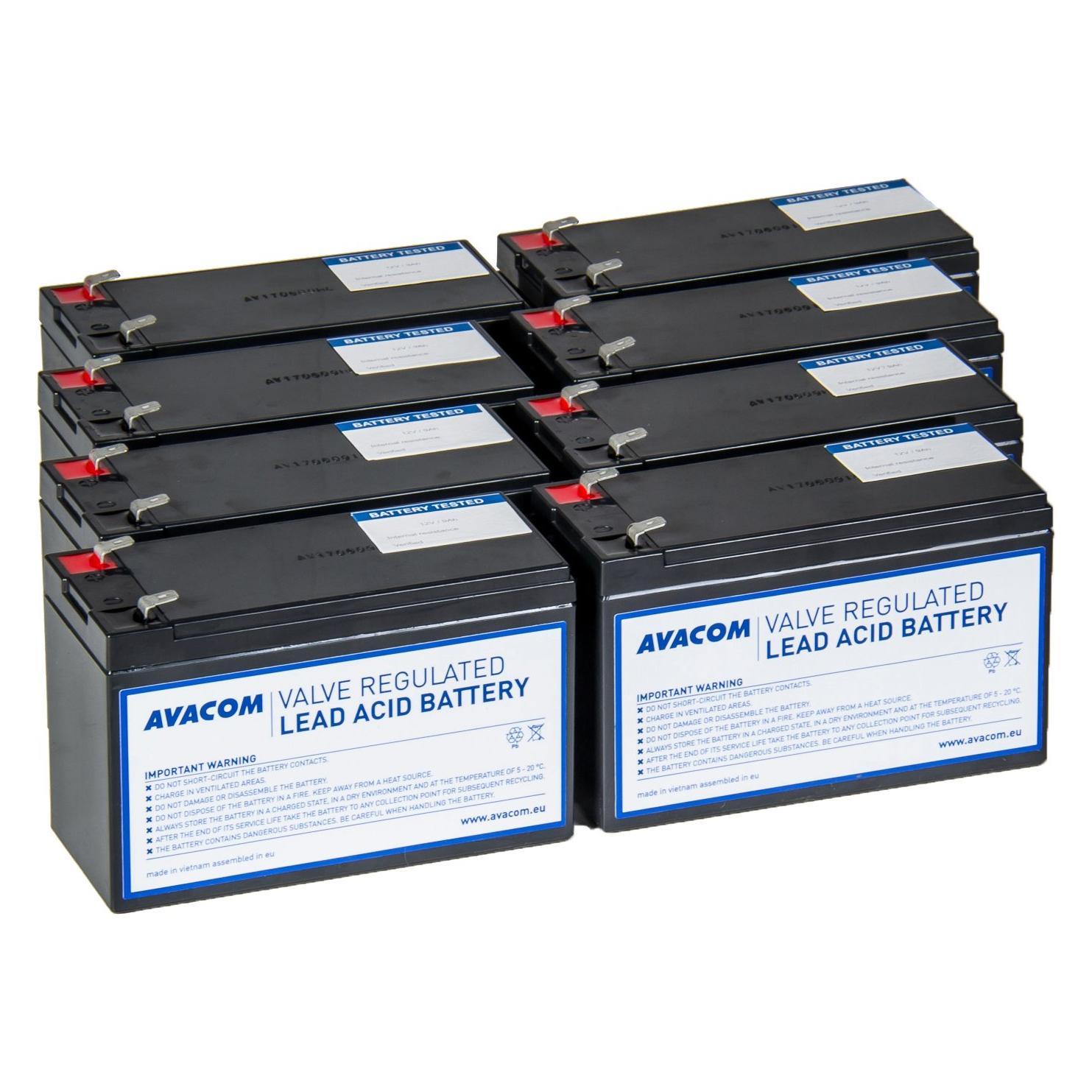 Long AVACOM baterie pro UPS CyberPower, Dell, EATON, Effekta, HP (AVA-RBP08-12090-KIT)
