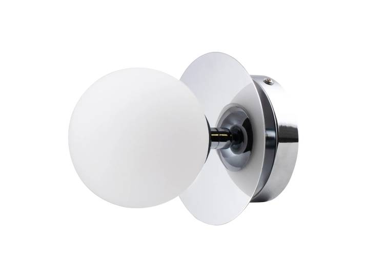 Globen Lighting Applique murale/Plafonnier Art Deco IP44 Chrome-Blanc