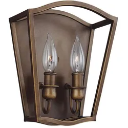 Elstead Lighting, Deckenleuchte, Yarmouth Wandleuchte E14 2-fach Gemaltes Altmessing (E14)