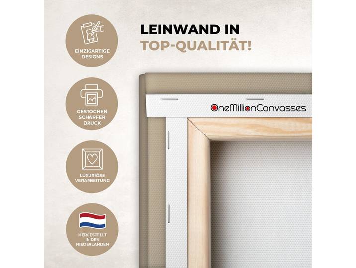 LEINWANDBILD Abstrakt - Formen - Beige - Texturen Wanddeko 40x60 cm