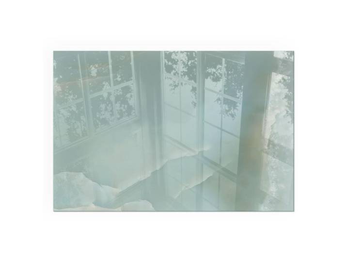 Tulup Kaminbodenplatte 120x80 cm - Zartes Marmormuster, Türkis, Glas, Rechteckig, 120x80x0.4 cm, Elektrogeräte, Heizgeräte, Elektrokamine