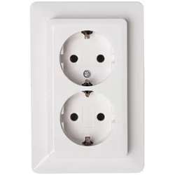 Kopp 917213007 Schuko-Steckdose 2-fach 16A Obj.2002 arktis-weiß