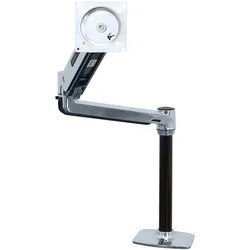Ergotron LX Monitor Arm mit patentierter CF-Technologie (Tisch, 46", 13.60 kg), Monitor Halterung, Silber