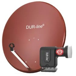 DUR-line MDA 90 Rot - Sat-Komplettanlage mit Octo LNB