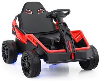 Costway 12V Ride on Car Electric UTV with Remote and Music for Big Kids-Red