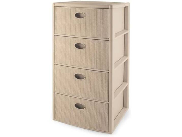 Meuble commode - STEFANPLAST - Elegance - 4 tiroirs - Cachemire