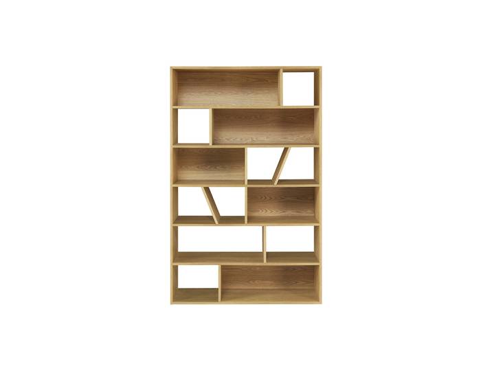 Bibliothèque design en bois clair L120 cm AZTEQUE