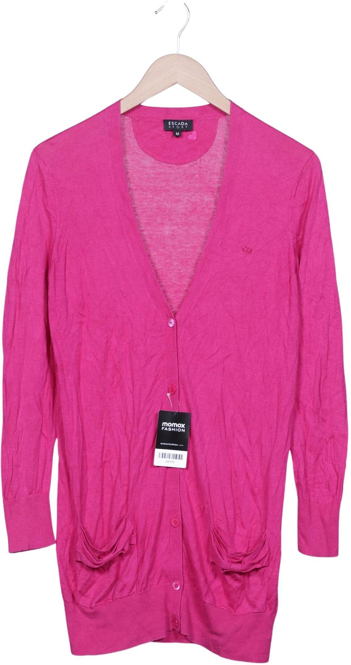 Escada Sport Damen Strickjacke, Pink, Gr. M, Synthetik / Viskose / Baumwolle / Elasthan - Second Hand