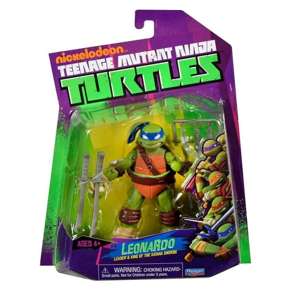 Playmates Teenage Mutant Ninja Turtles World of TMNT Actionfigur Leonardo 11 cm (PLA83863)