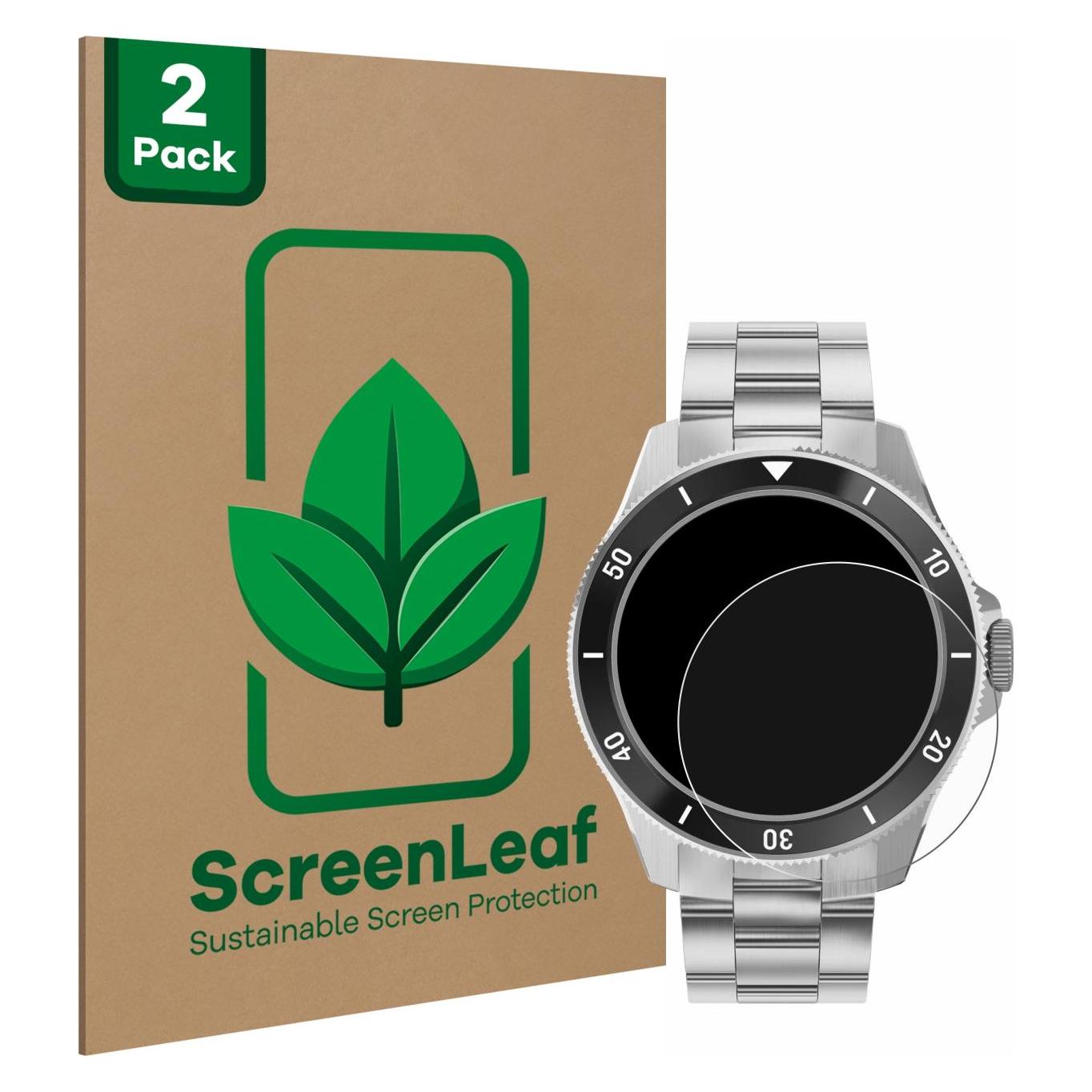 ScreenLeaf Schutzfolie für Withings ScanWatch Nova (42 mm) Displayschutz Display Schutz Folie Klar Transparent (6152308)