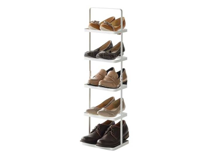 YAMAZAKI Tower Hohes Schuhregal, weiß