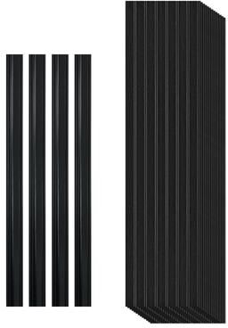 Art3d Decorative PS Wall Panel Kit with Trim, 12 Panels & 4 Edge Strips - N/A