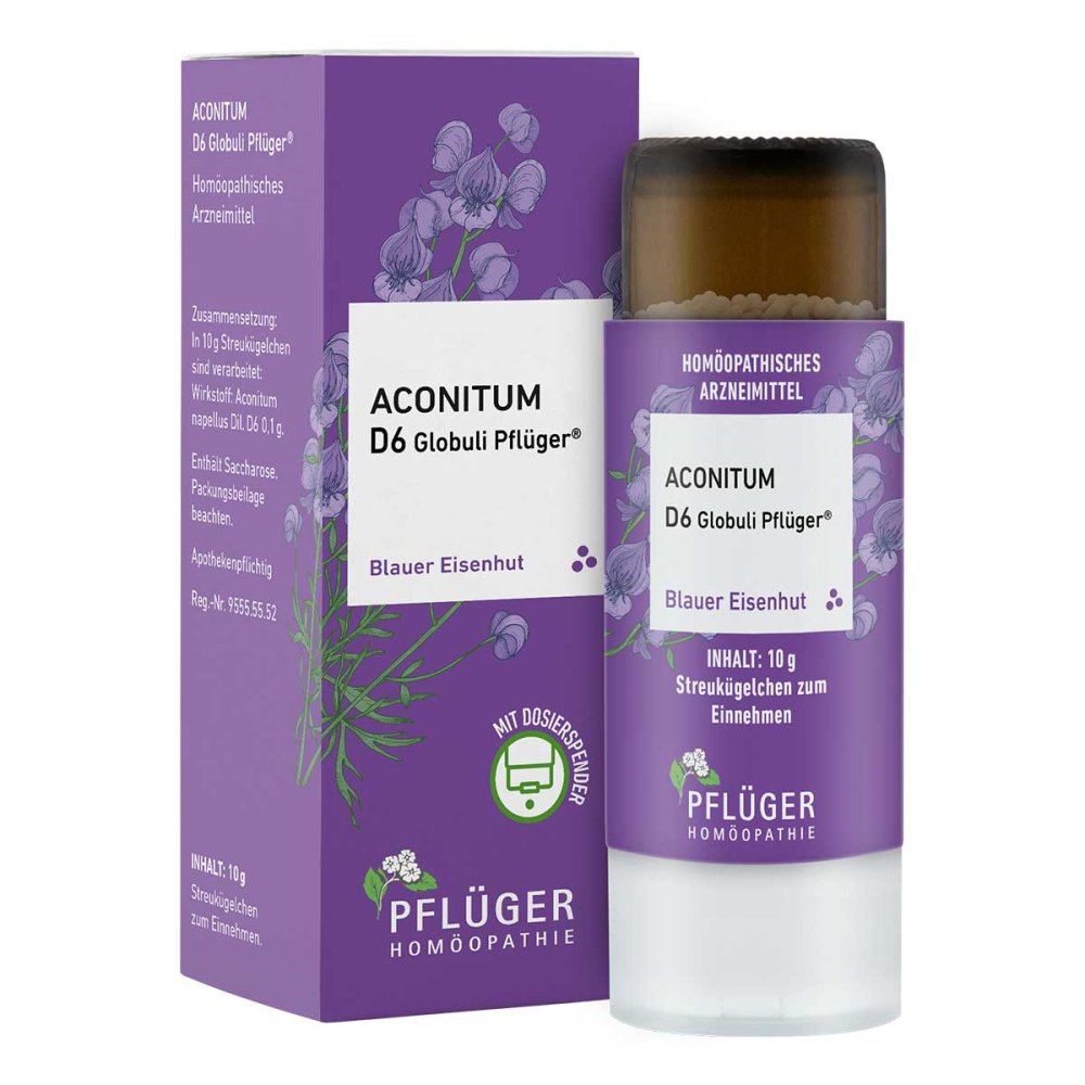 Homöopathisches Laboratorium Alexander Pflüger Gmb Aconitum D6 Globuli Pflüger Dosierspender 18051541