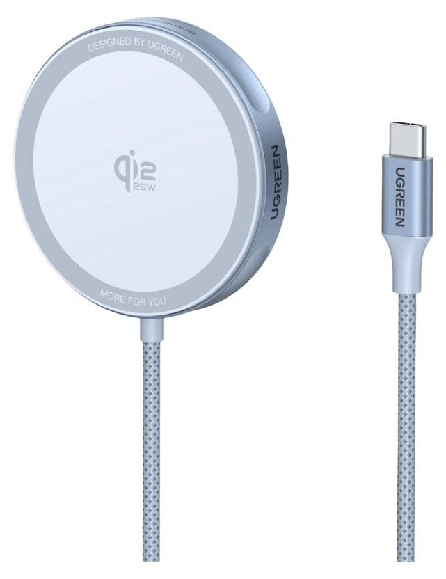 UGREEN W753 MagFlow Magnetische Draadloze Oplader 25W Qi2-gecertificeerd, zilver