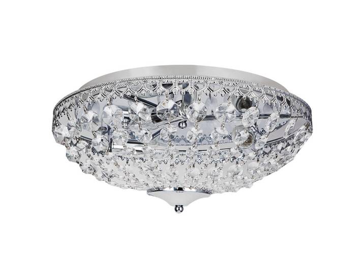 lux.pro Deckenleuchte, Silberfarben, Metall, E14, 40x16x40 cm, Lampen & Leuchten, LED Beleuchtung, LED-Deckenleuchten
