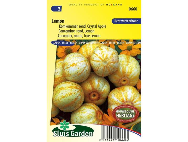 Komkommer zaden True Lemon