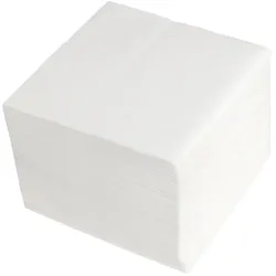 DayBays 200 Stk. Servietten Premium 33x33 cm Reine Zellulose 2-lagig 1/4 Falz Weiß