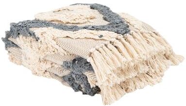 SAFAVIEH Lila Grace 50 x 60 Inch Tufted Geometric Cotton Pure Throw