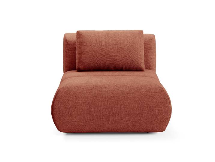 Masseno Polstersessel ATOMO Moderner Loungesessel ergonomisch Sessel Wohnzimmersessel, Chenille Orange