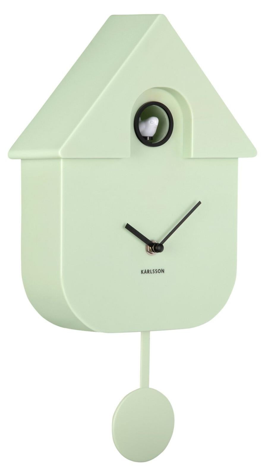 Karlsson Modern Cuckoo Wandklok - Zachtgroen