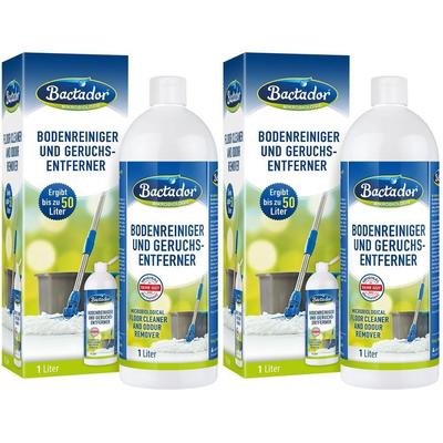 Bactador Bodenreiniger und Geruchsentferner Konz. 2x 2x1000 ml Konzentrat