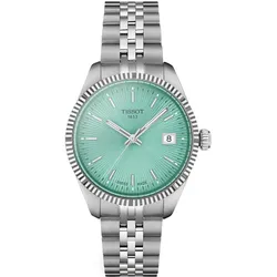 Tissot T1562101109100 Damenuhr Quarz Ballade 34 mm Stahl/Mintgrün