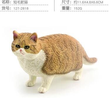 Uplifted Finds Lying Orange Cat Figurine   Solid Simulation Mini Pet Model   Executive Desktop & Home Studio Sanctuary Decor pl127 2818