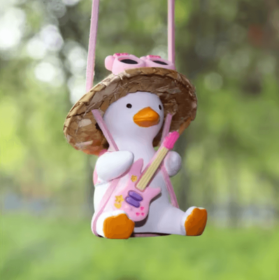 Inspire Curations Cute Swing Duck Car Rearview Mirror Hanging Ornament j