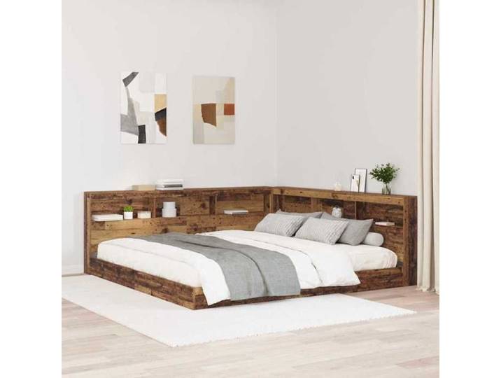 Marron Tête de lit de rangement Bois Ancien 180 cm Bois d'ingénierie - Accessoire de lit H5129