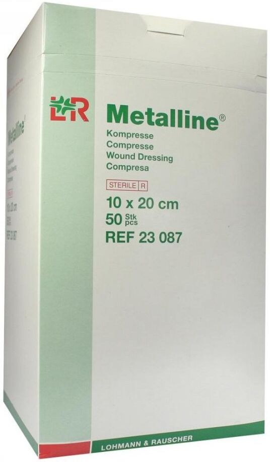 Metalline Kompressen 10x20cm steril 50stk