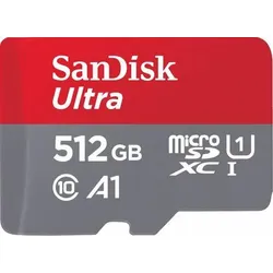 SanDisk Ultra microSDXC Speicherkarte 512GB + SD Adapter