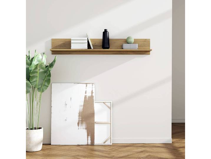 Étagère murale Panneau aggloméré plaxé Marron 160cm