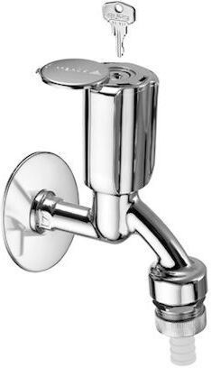 Schell Secur Auslaufventil 033520699 G 1/2 AG, verchromt, Griff abschließbar
