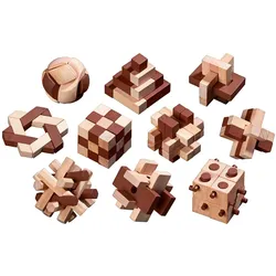 Philos Holzpuzzle Sortiment, Puzzlespiel, für 1 Spieler, ab 6 Jahren (Deutsch, Englisch, 1 Spieler)