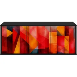 vidaXL, TV Möbel, Ramonita (Farbenblockdruck) (33 x 102 x 40 cm)