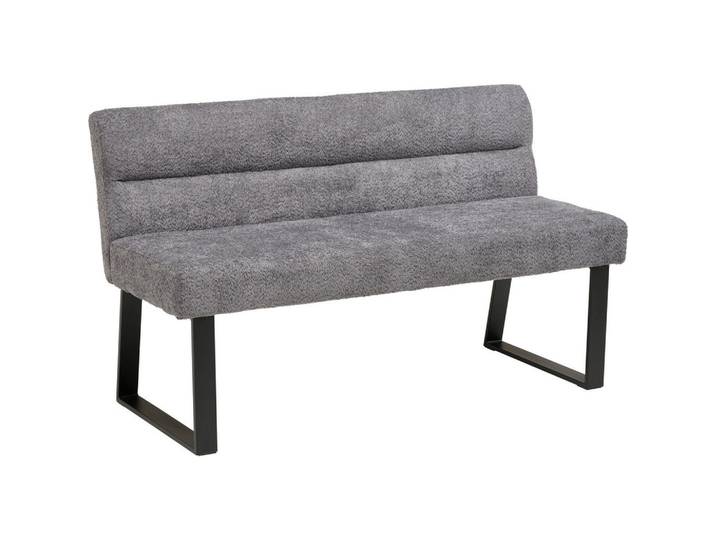 Livetastic Sitzbank, Dunkelgrau, Metall, 3-Sitzer, 140x83x61 cm, Esszimmer, Bänke, Sitzbänke