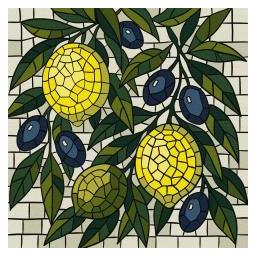 Ideyka Malen nach Zahlen - Buntglas, Zitronen 30x30cm (66128820)
