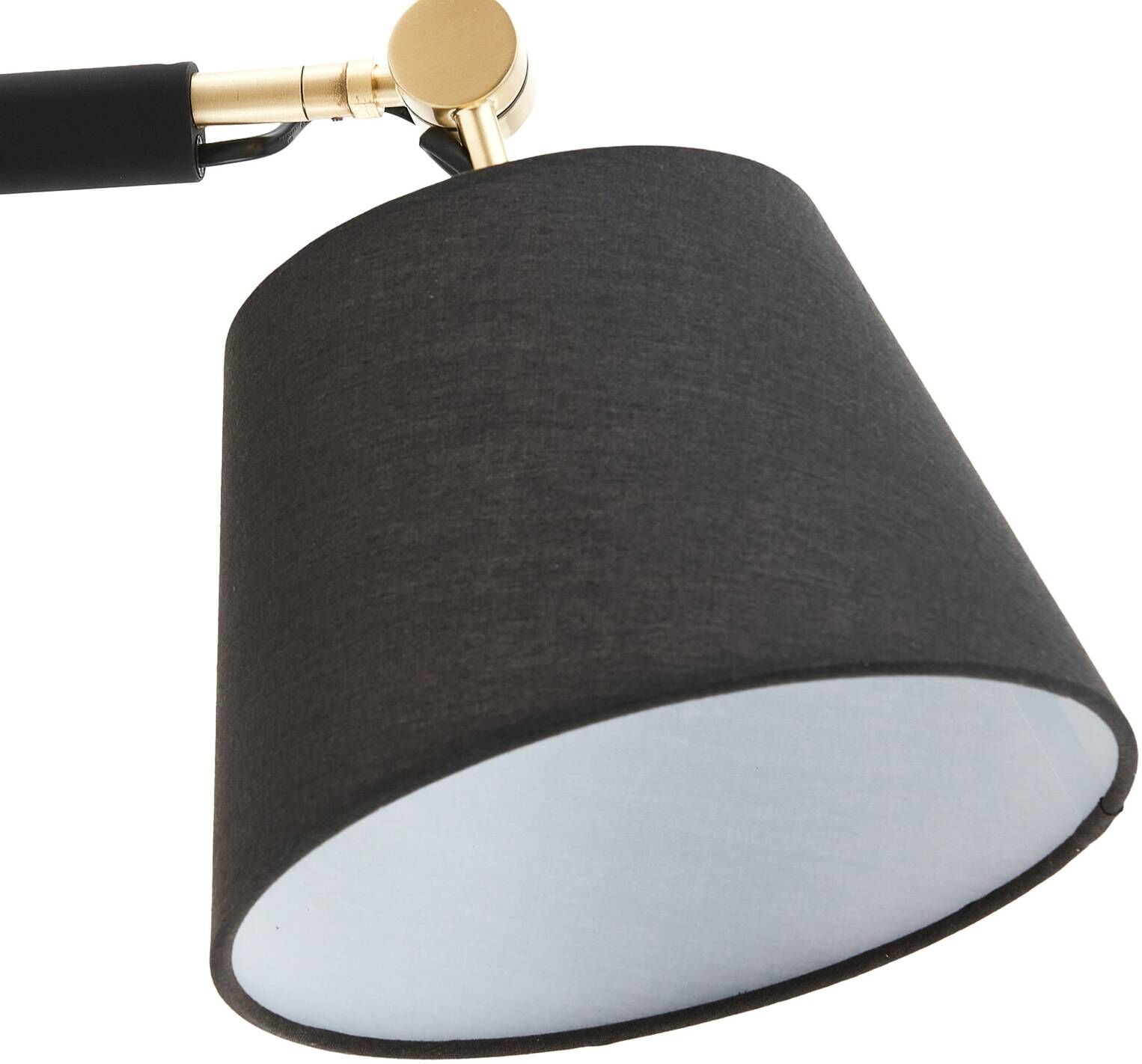 Wandlampe Marvaine Lucande, schwarz, für Wohn- / Esszimmer, Metall, Wandleuchte, Wandlampe Innen
