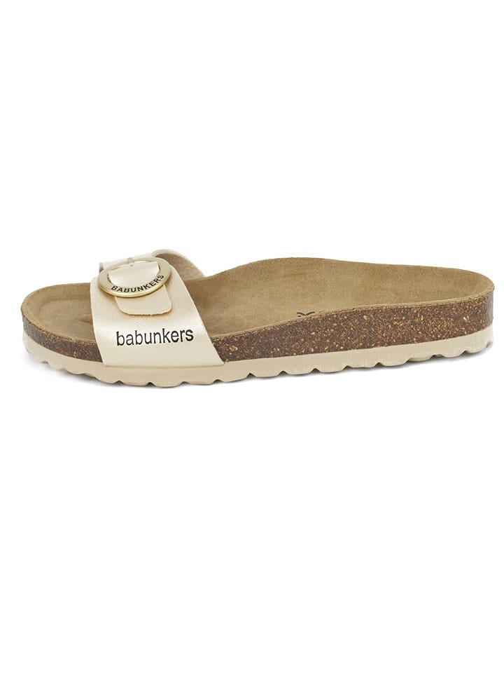 BABUNKERS Family Pantoletten in Gold - 37
