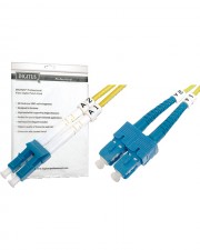 DIGITUS Patch-Kabel LC-Monomode M SC-Einzelmodus M 3 m Glasfaser 9 / 125 Mikron halogenfrei (DK-2932-03)