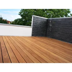 Cumaru Terrassendielen, 45x145 mm KD, glatt/glatt